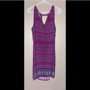 OLD NAVY PAISLY PURPLE LIGHT WEIGHT DRESS